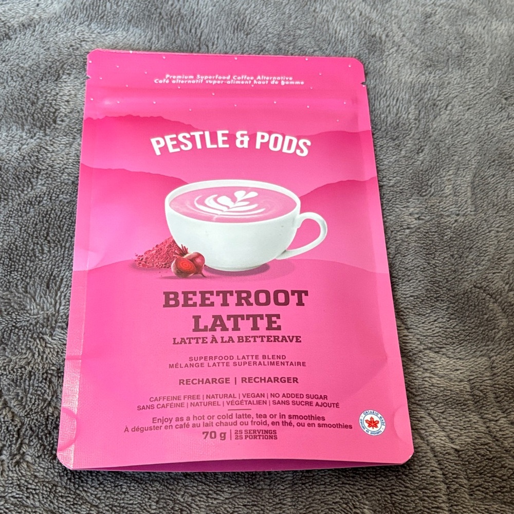 Pestle & Pods Beetroot Latte Mix 70g 25 Servings Vegan No Sugar